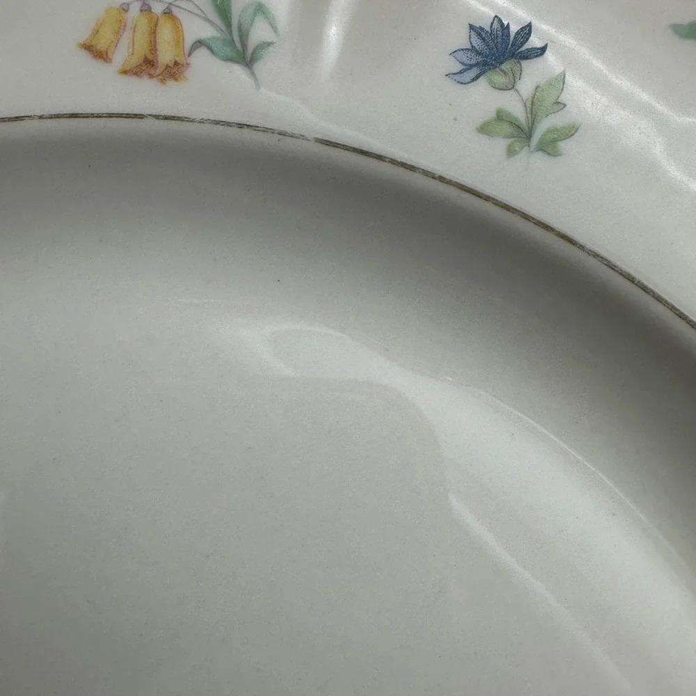 Vintage Syracuse China Suzanne Federal Shape Dinner Plates Set of 4 10in